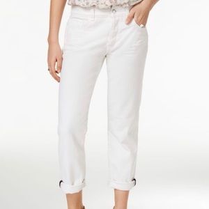 NEW William Rast Slouchy Boyfriend Sz32 White Button fly Never Worn